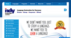 Desktop Screenshot of indylanguagecenter.com